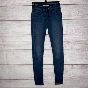 Levi 710 women’s super skinny blue jeans